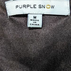 Purple Snow mini dress